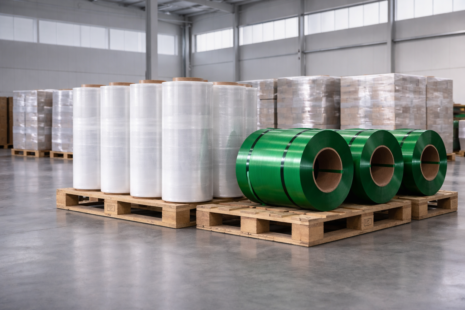 NordWrap packaging materials in warehouse